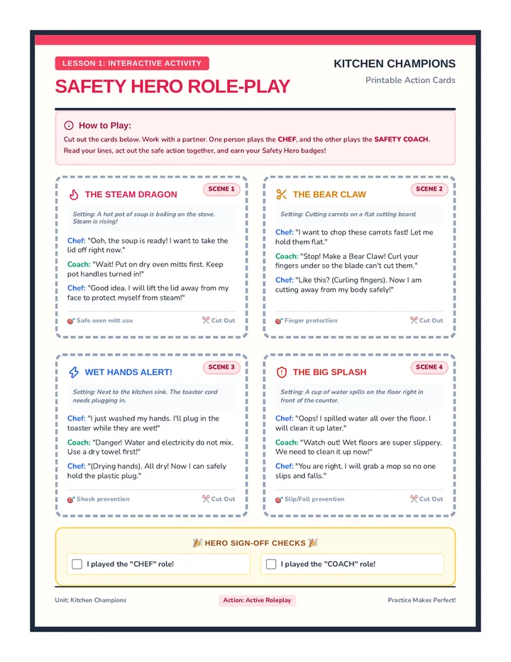 Kitchen Safety Role Play