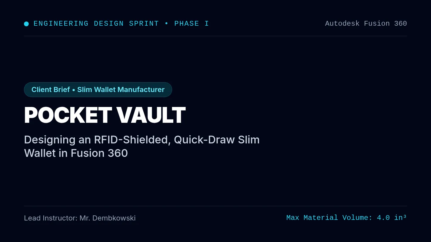 Pocket Vault Challenge Slides