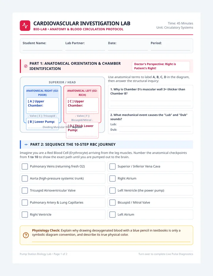 Heart Circuit Lab Worksheet