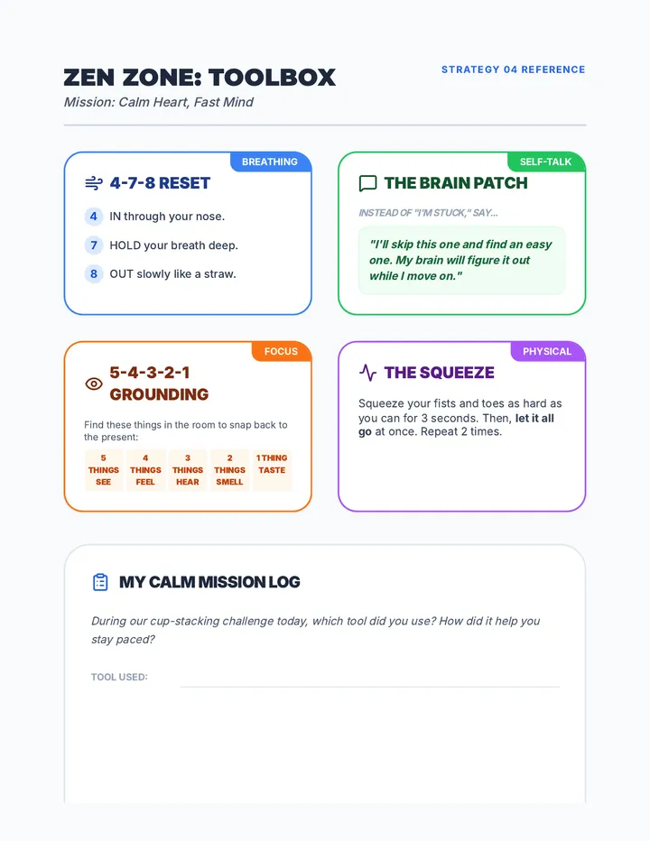 Zen Zone Toolbox Worksheet