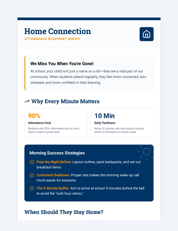 Home Connection Flyer
