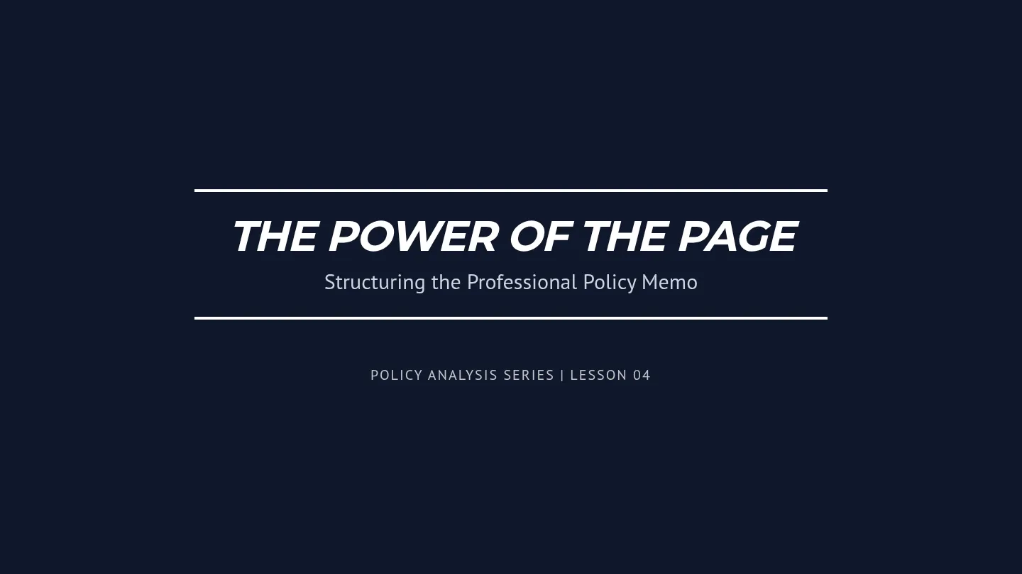 Memo Writing Slides