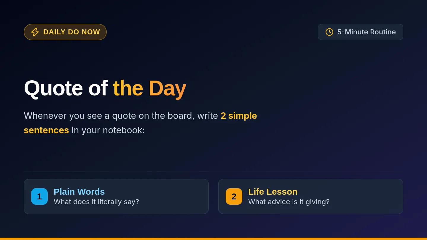 Quote Do Now Slides