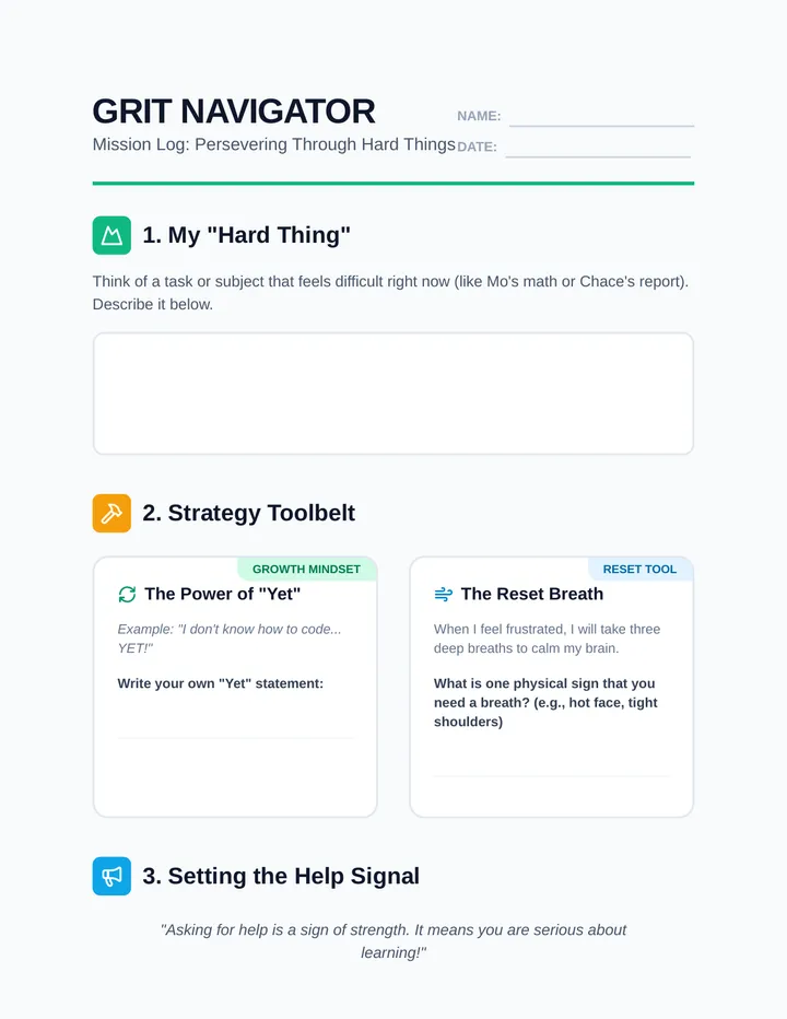Grit Navigator Worksheet