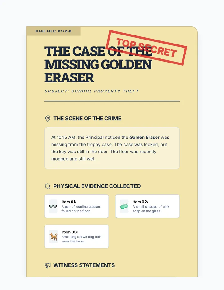 Case Dossier Eraser