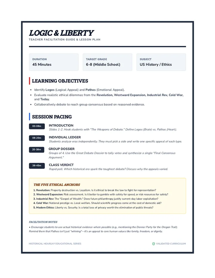 Logic & Liberty Teacher Guide