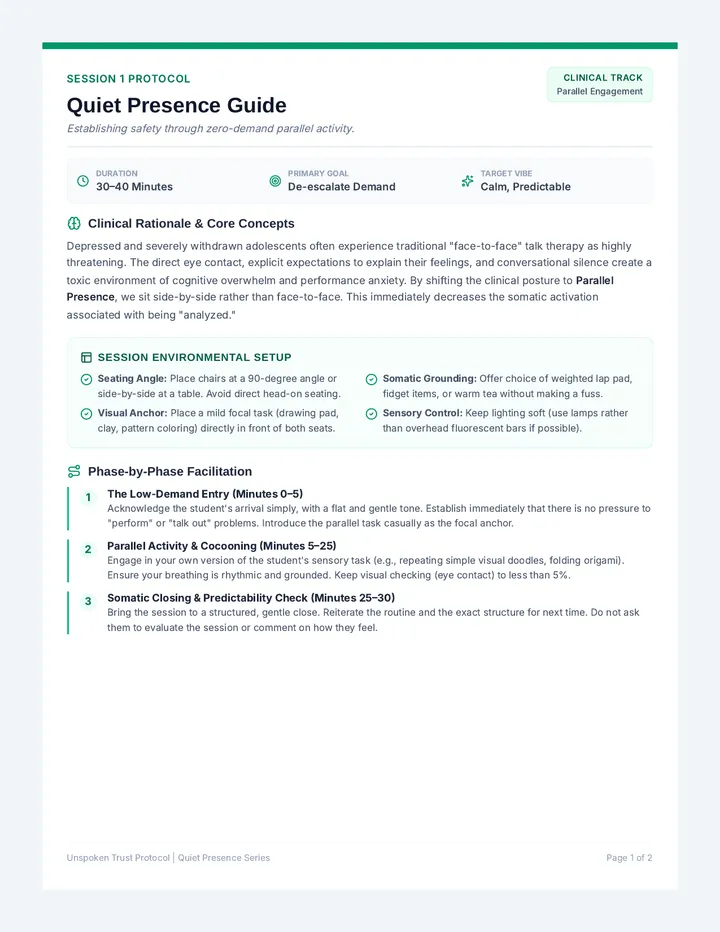 Quiet Presence Facilitator Guide
