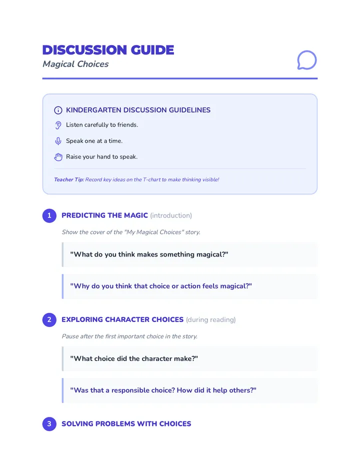 Magical Choices Discussion Guide