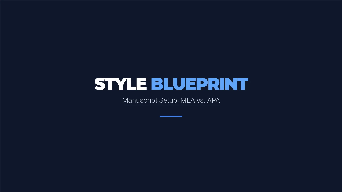 Style Blueprint Slides