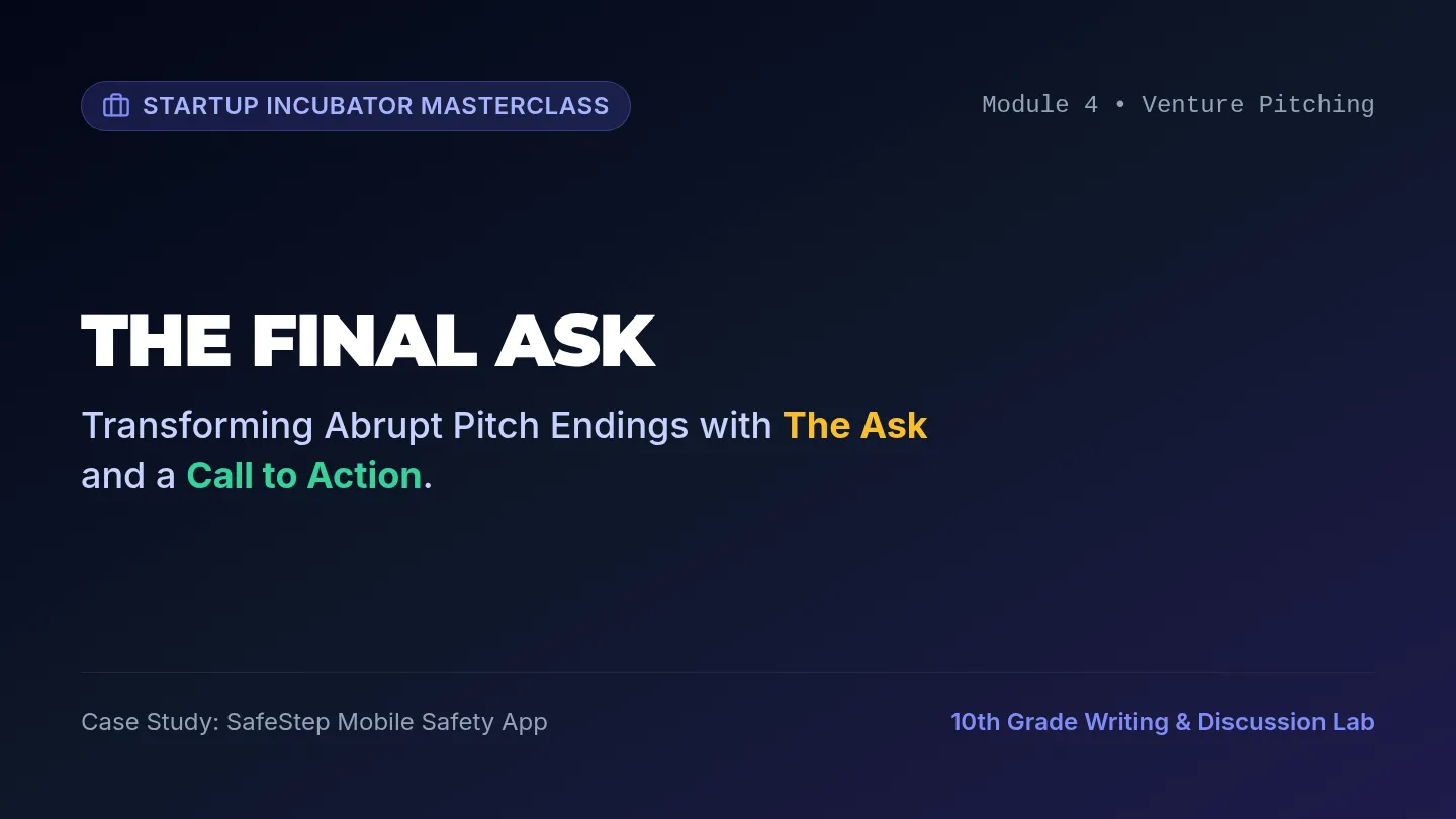 Pitch Closing Strategy Slides