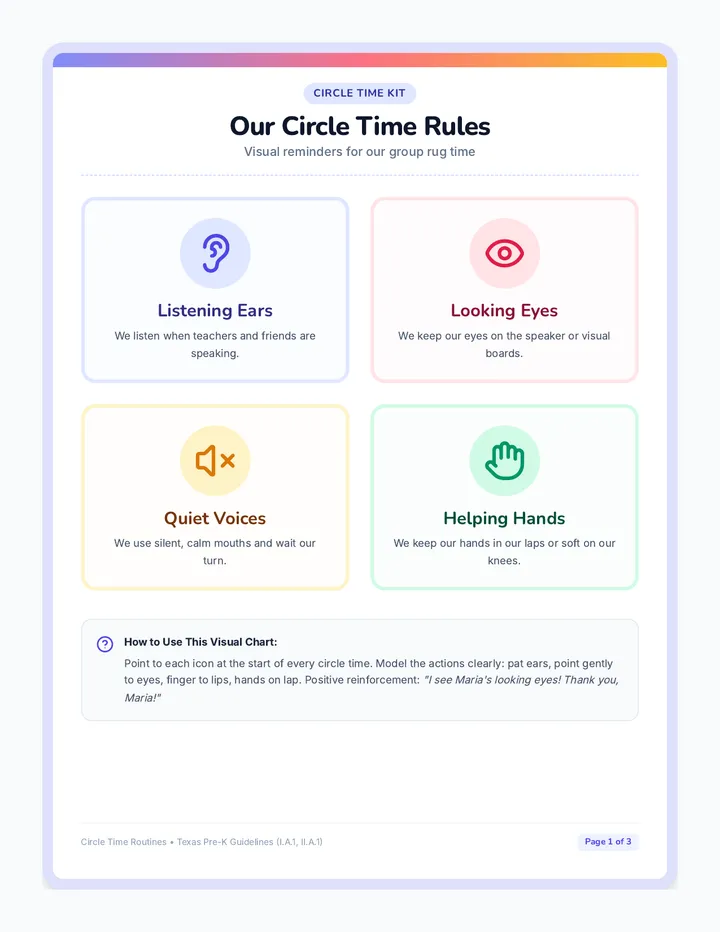 Circle Time Routines Kit