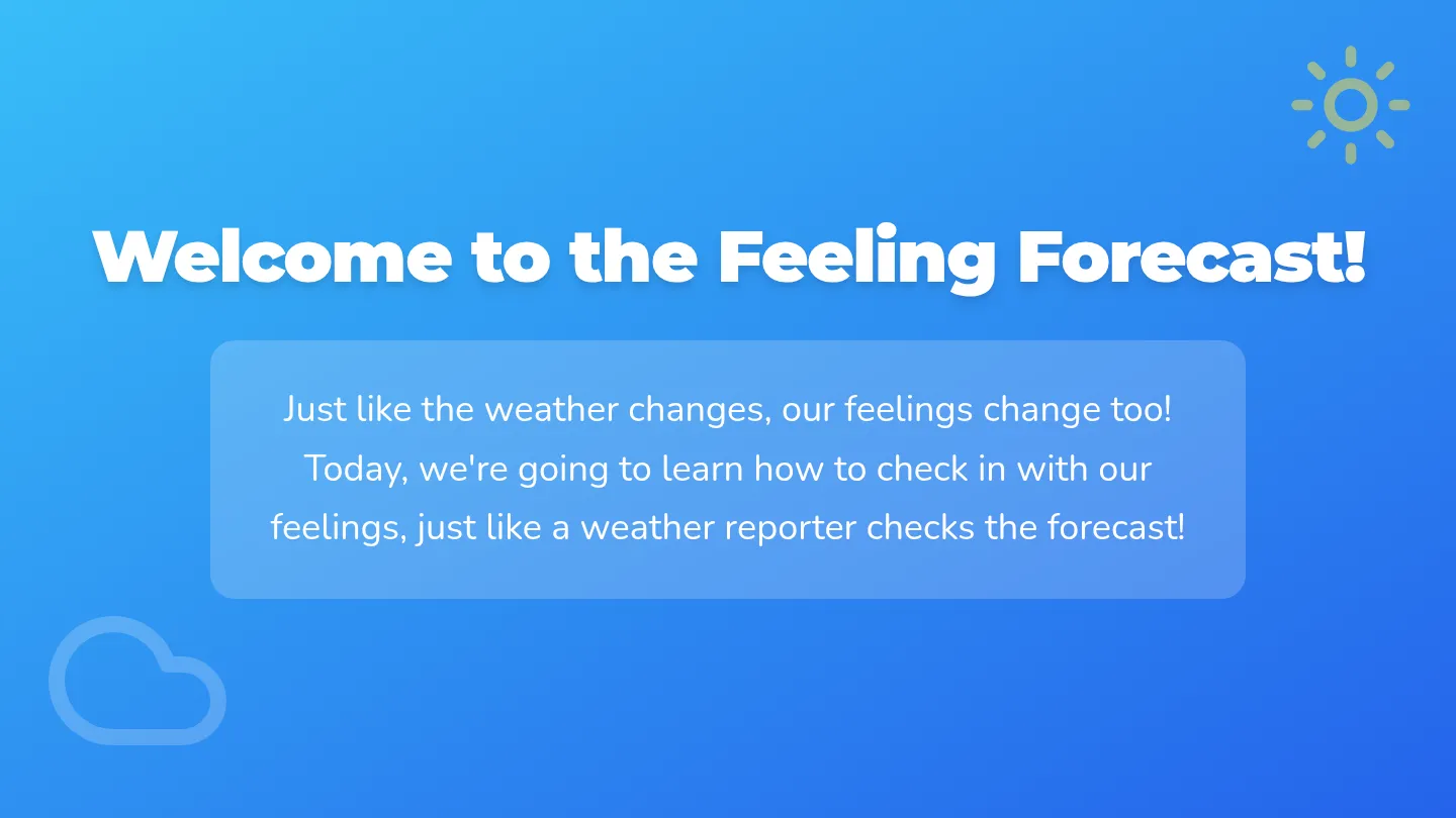My Emotional Weather Map Slide Deck