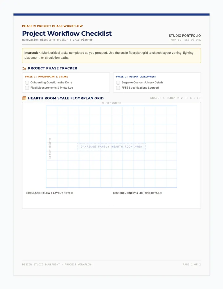 Project Workflow Checklist