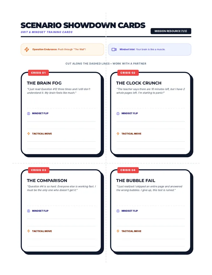 Scenario Showdown Cards