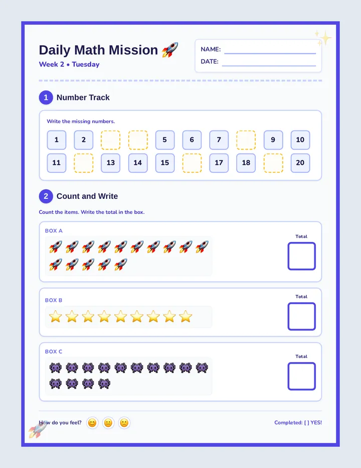 Week 2 Tuesday Worksheet