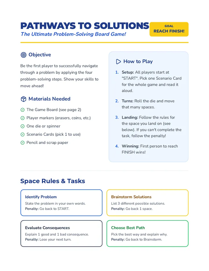 Solution Seekers Problem Solving Pathways • Lesson • Lenny.com