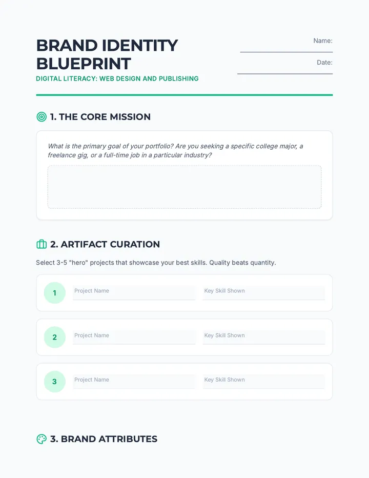 Brand Identity Blueprint Worksheet
