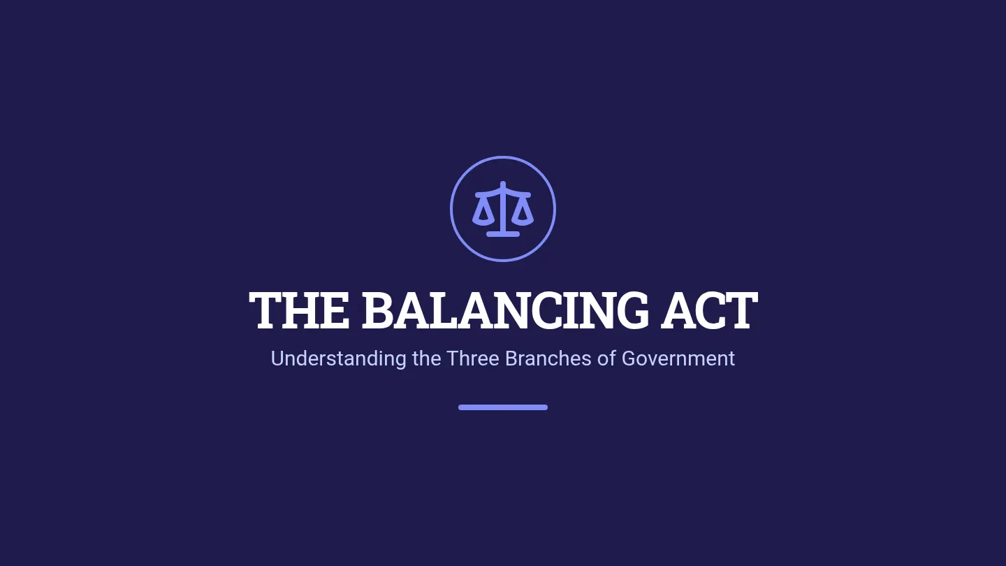 Branches of Government Slides