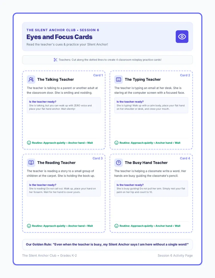 Eyes and Focus Cards