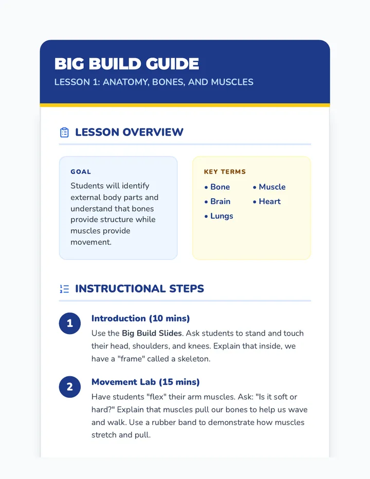 Big Build Teacher Guide