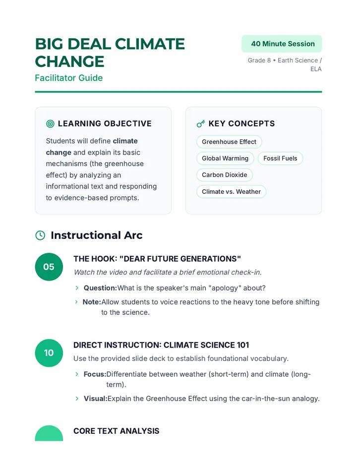 Climate Facilitator Guide