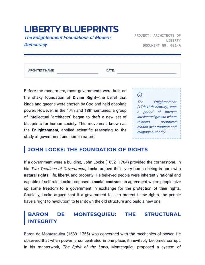 Liberty Blueprints Reading