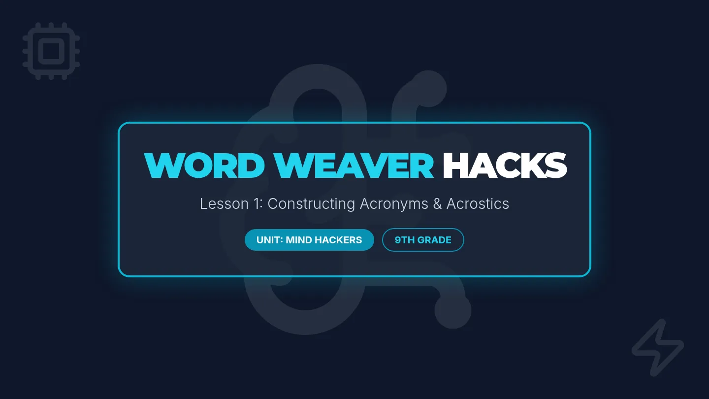Word Weaver Slides