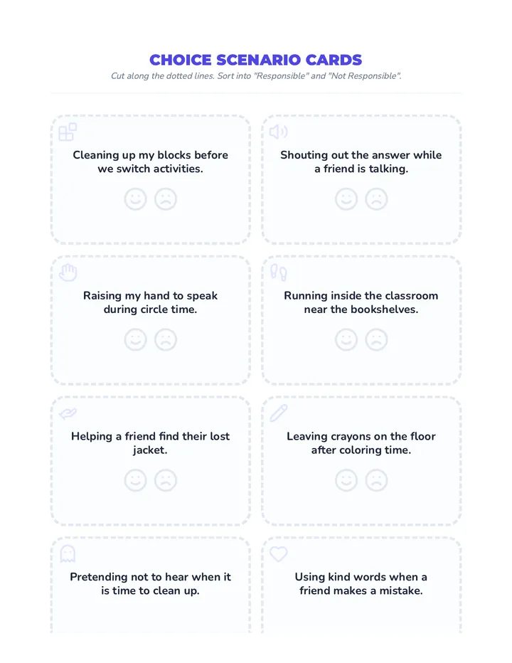 Magical Choices Scenario Cards