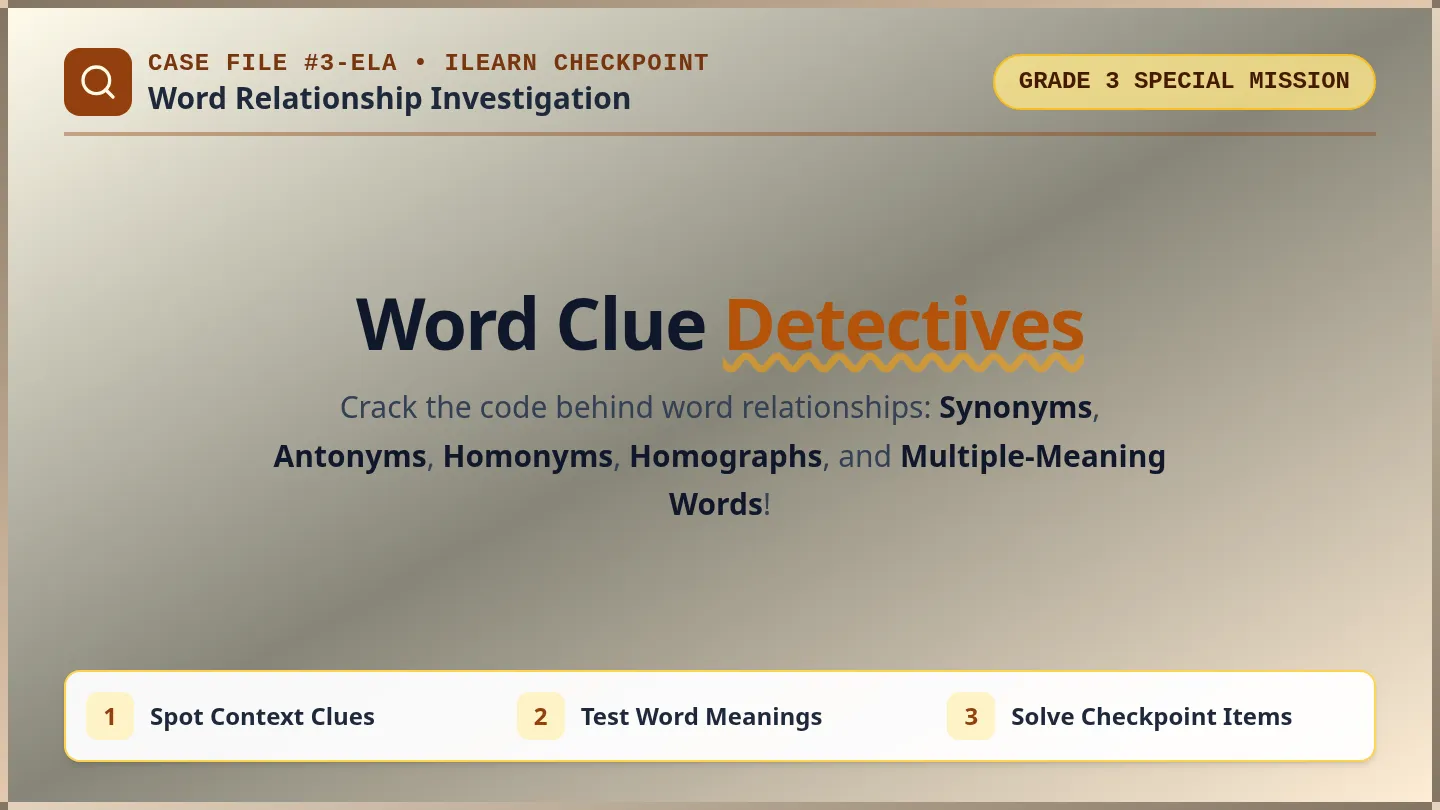Word Clue Slides