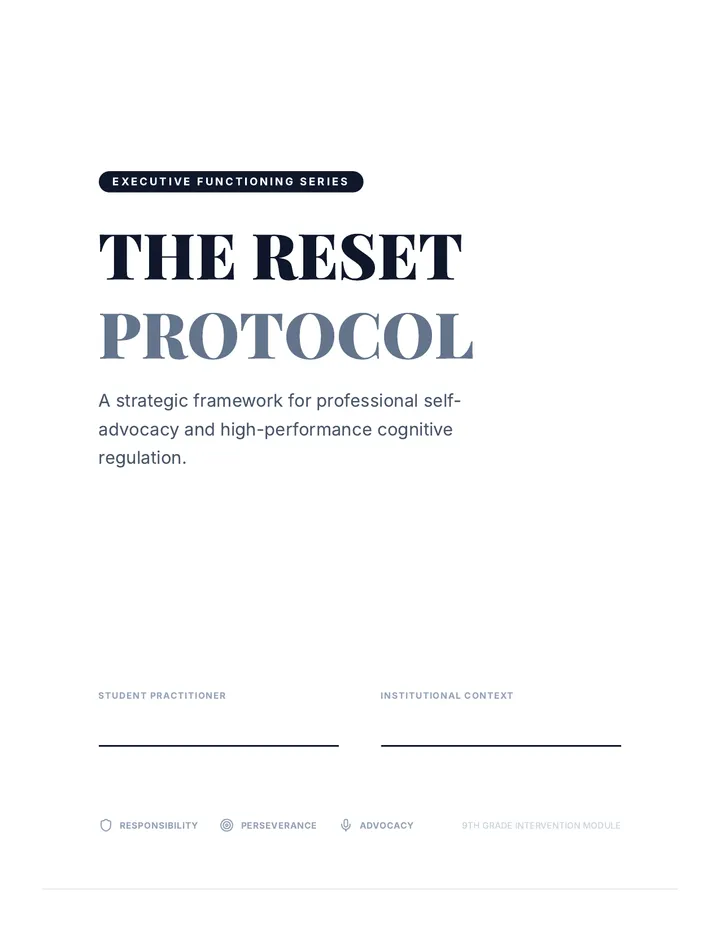 Reset Protocol Student Handbook