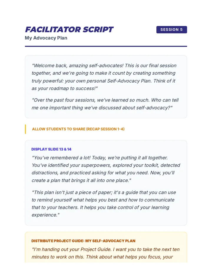 Session 5 Script Blueprint Script