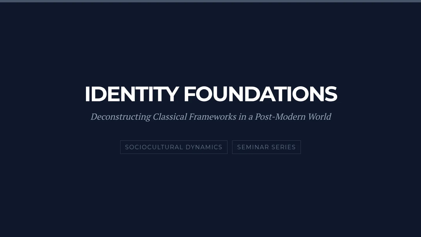 Identity Foundations Slides