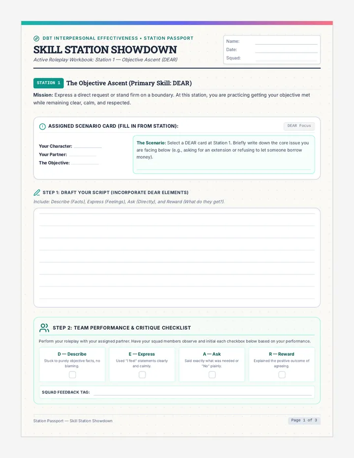 Skill Station Workbook