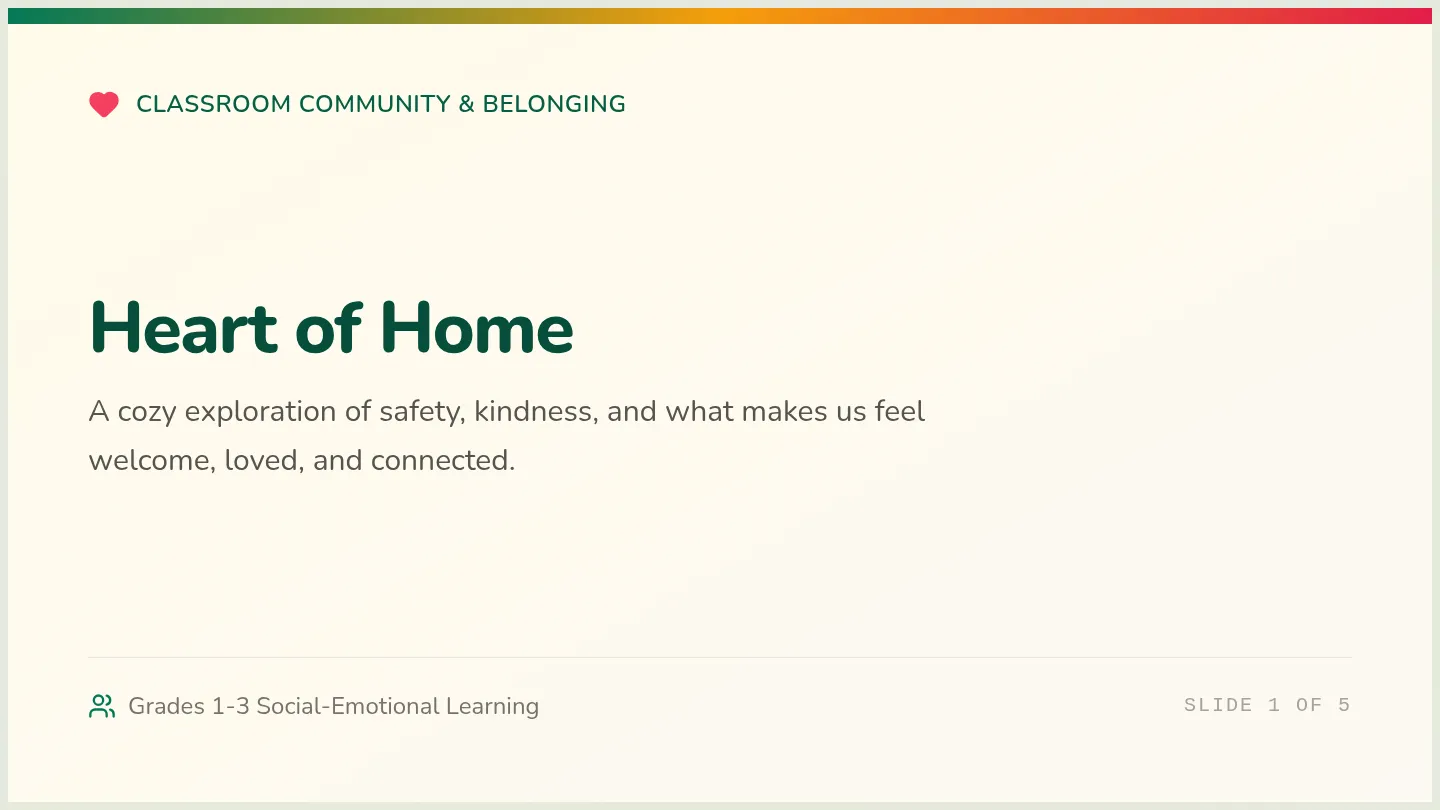 Heart of Home Slides
