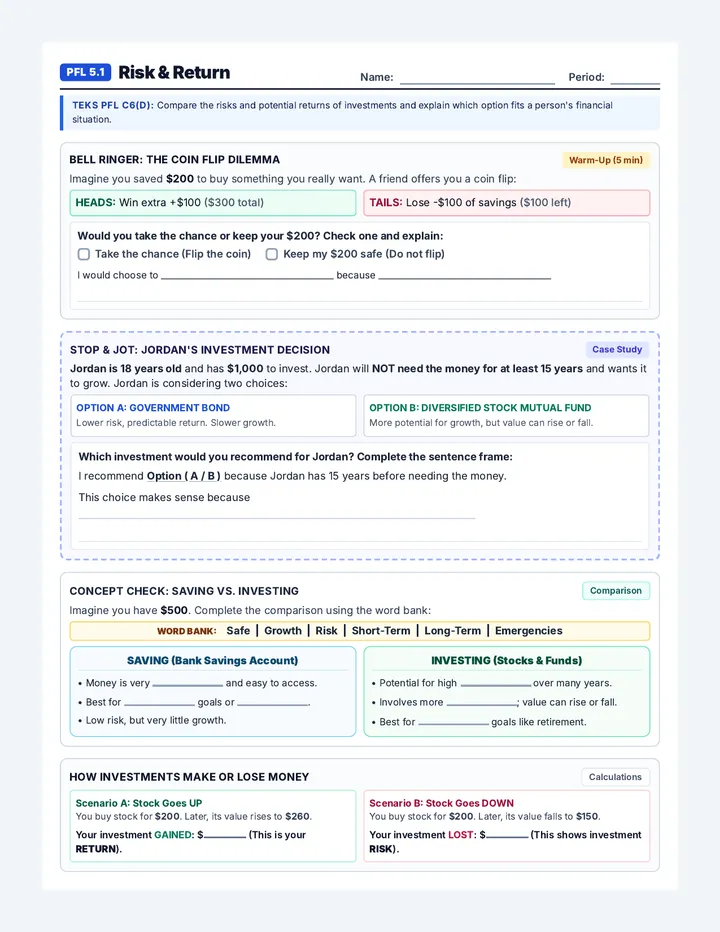 PFL 5.1 Worksheet