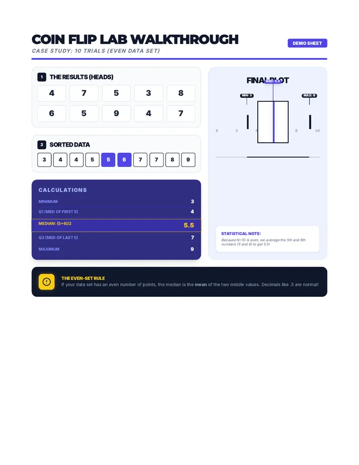 Coin Flip Example Sheet