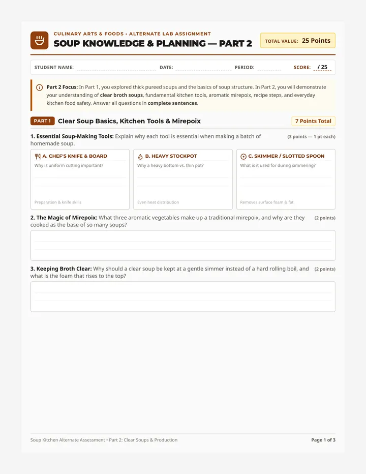 Clear Soup Assessment Document