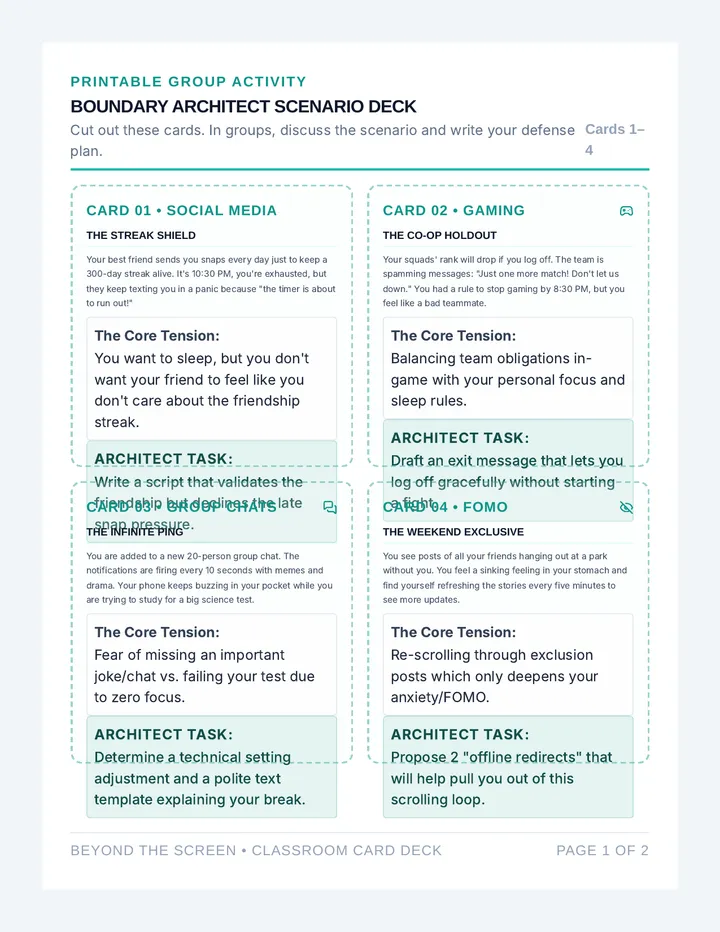 Boundary Architect Activity