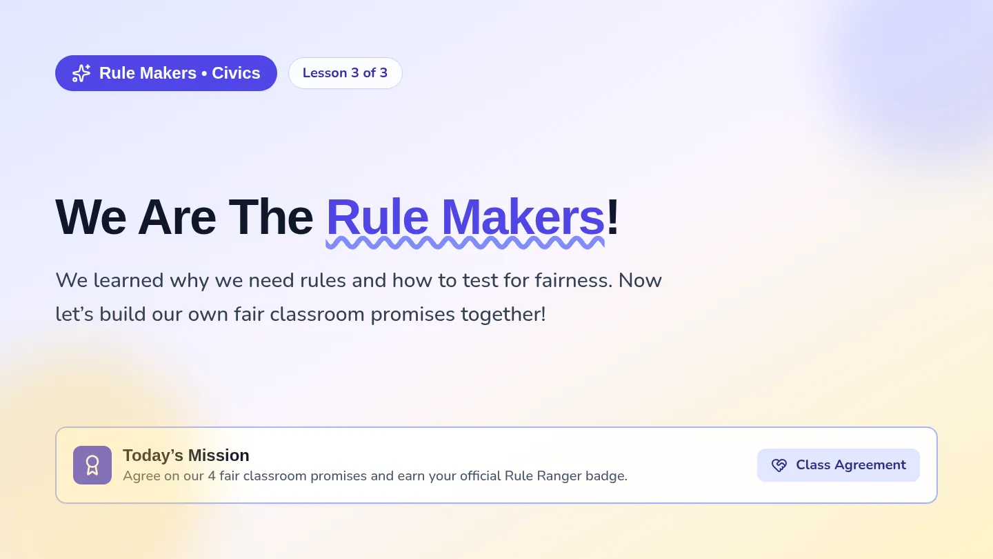 Rule Makers Slides