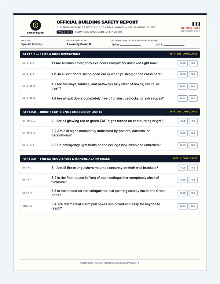 Code Crackers Checklists