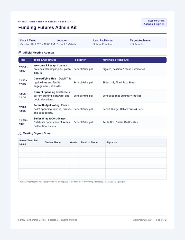 Funding Futures Admin Kit
