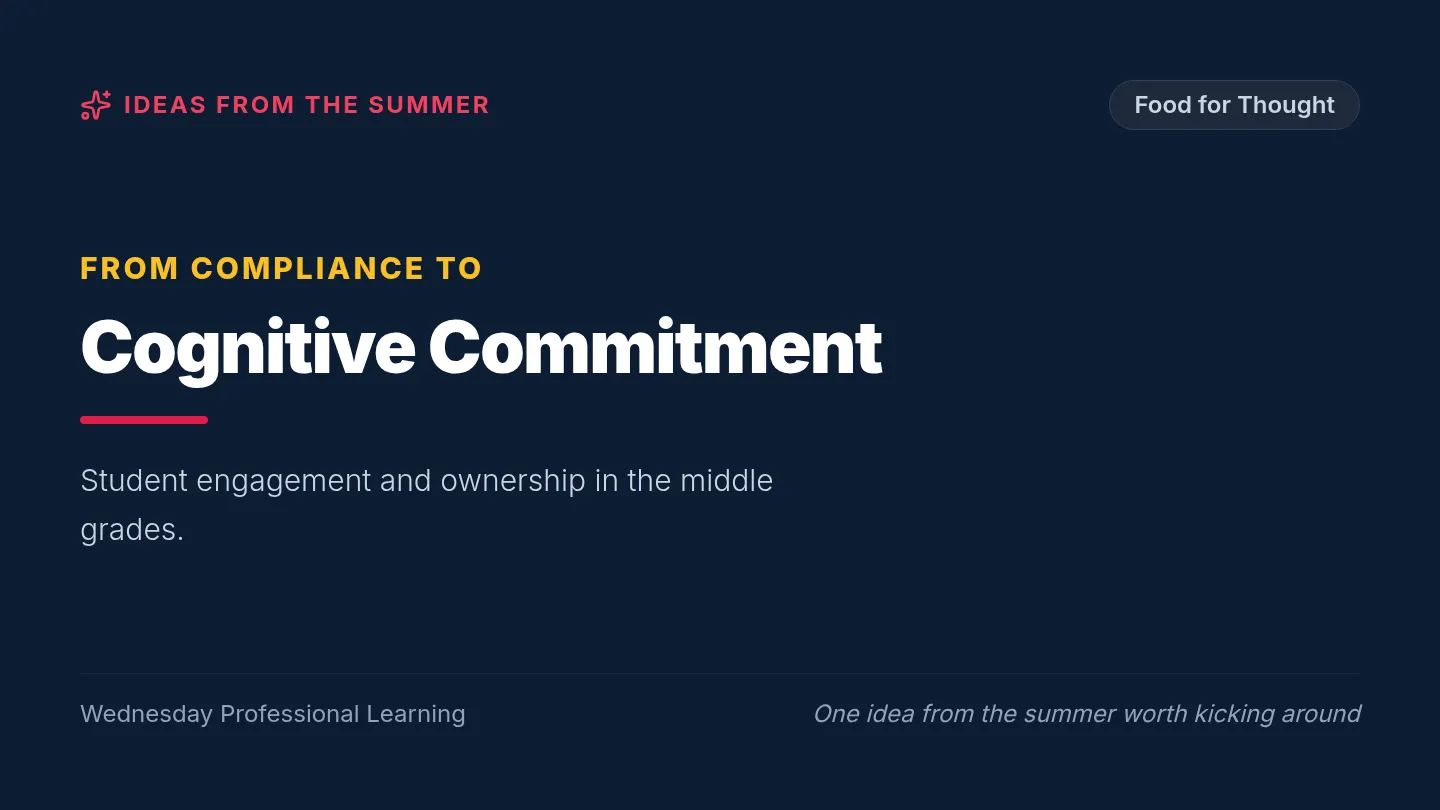 Cognitive Commitment Slides
