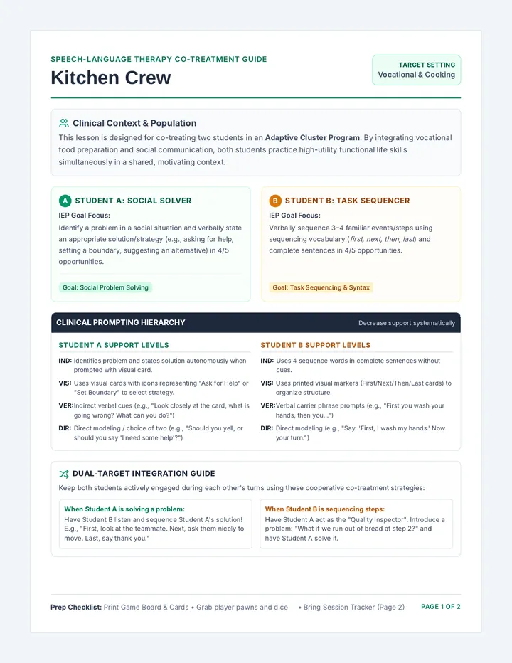 Kitchen Crew Therapy Guide