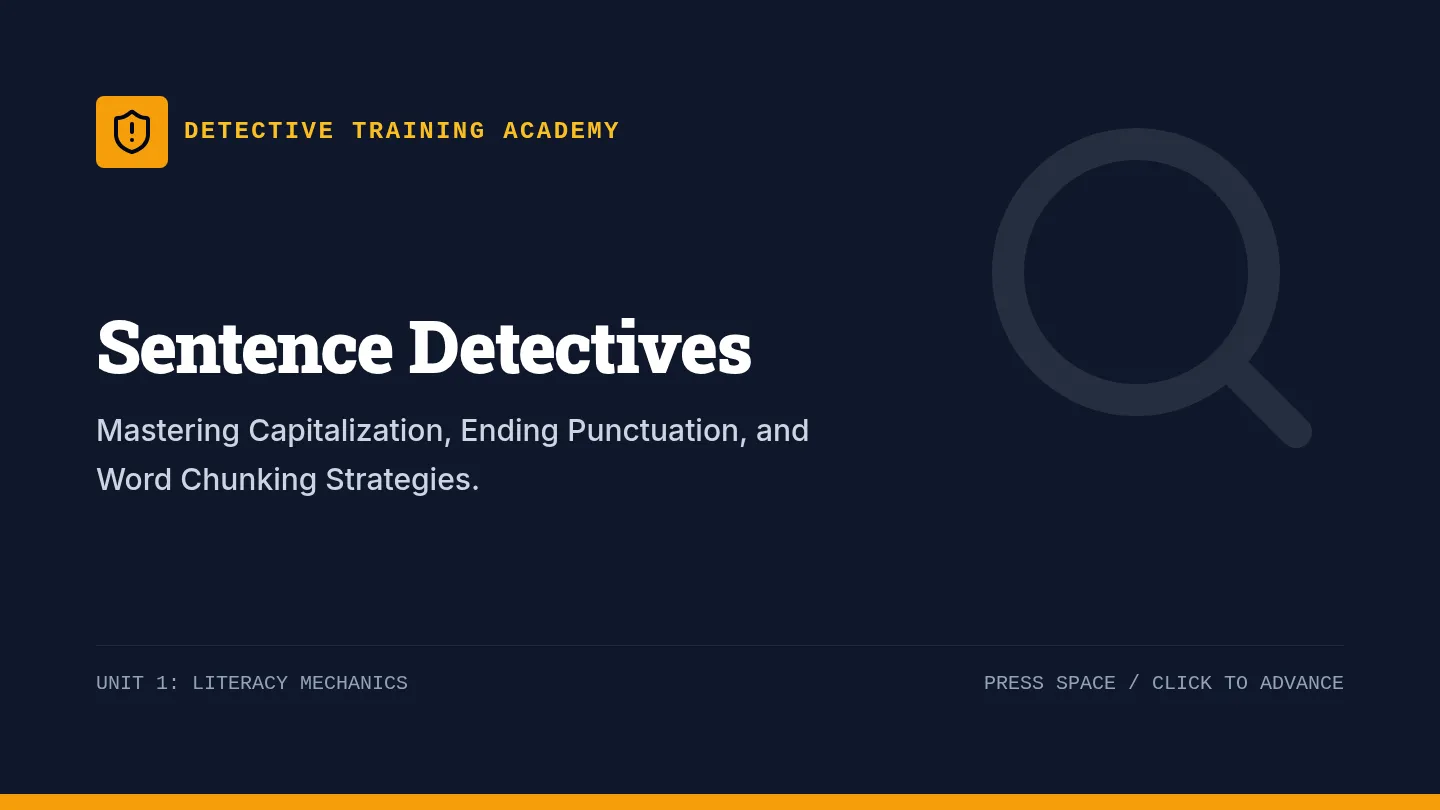 Sentence Detectives Slides