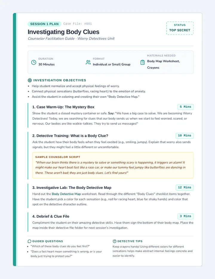 Body Clues Educator Guide