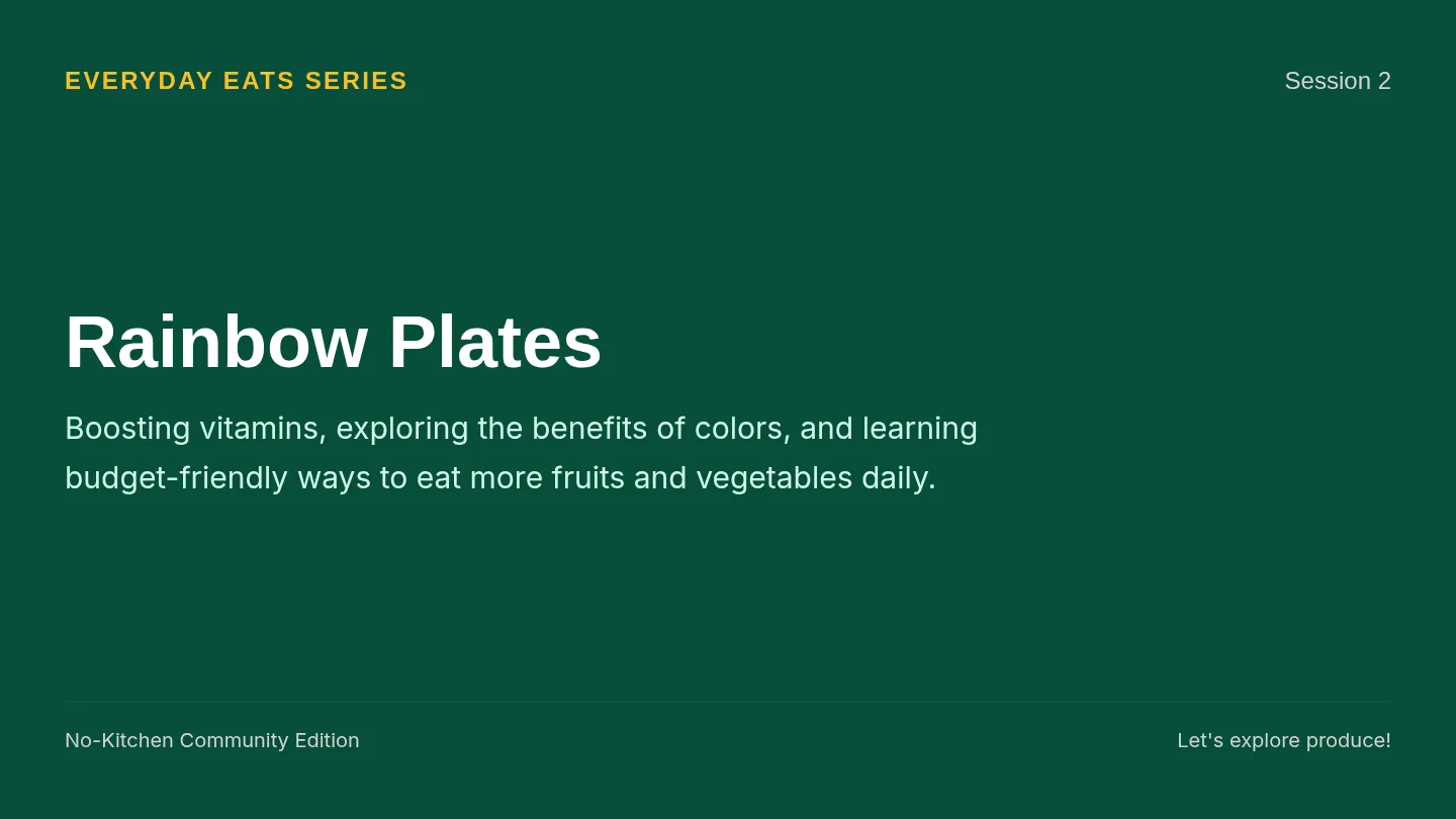 Rainbow Plates Slides