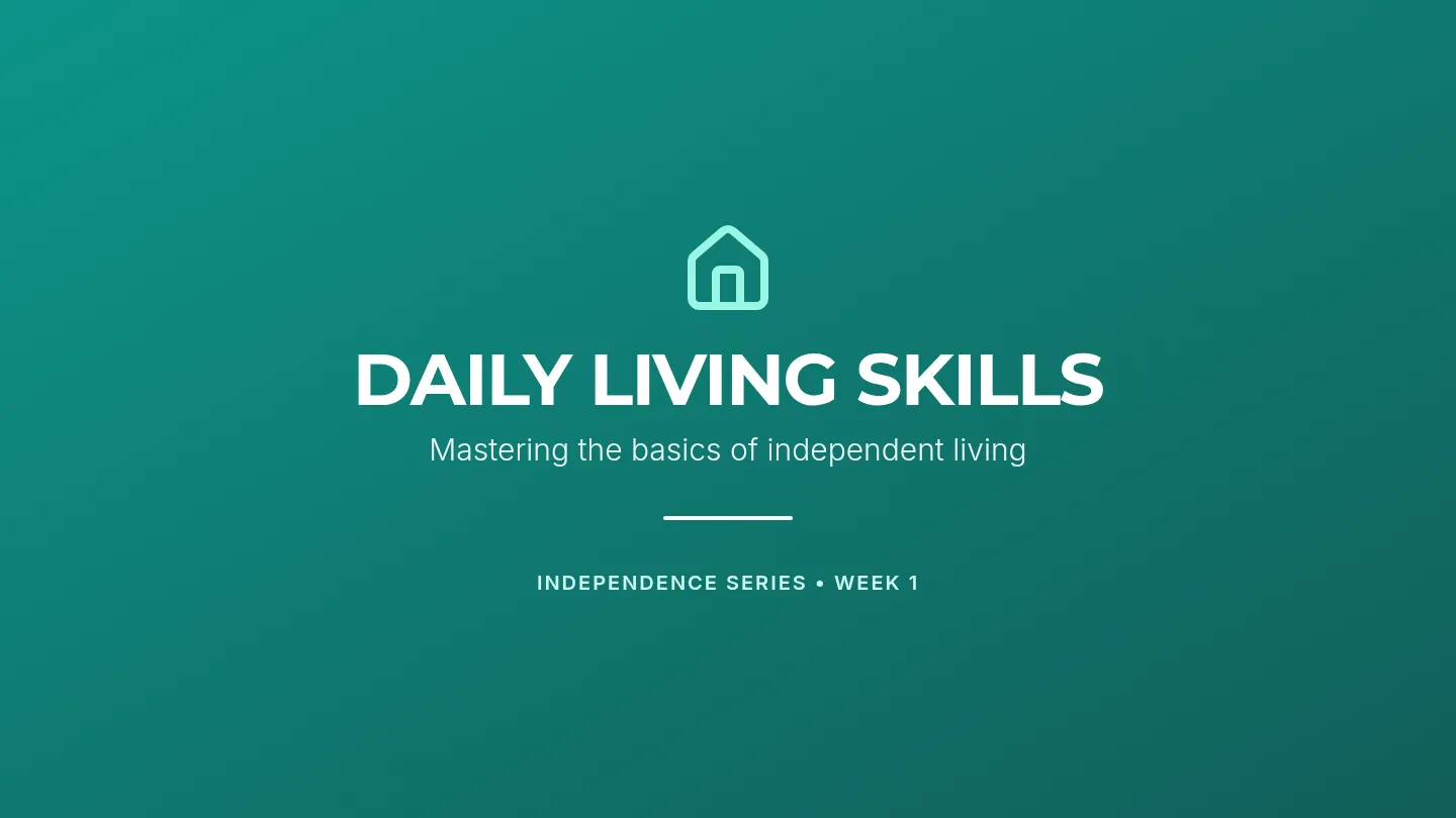 Daily Living Skills Slides