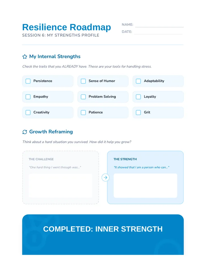 Resilience Roadmap Worksheet