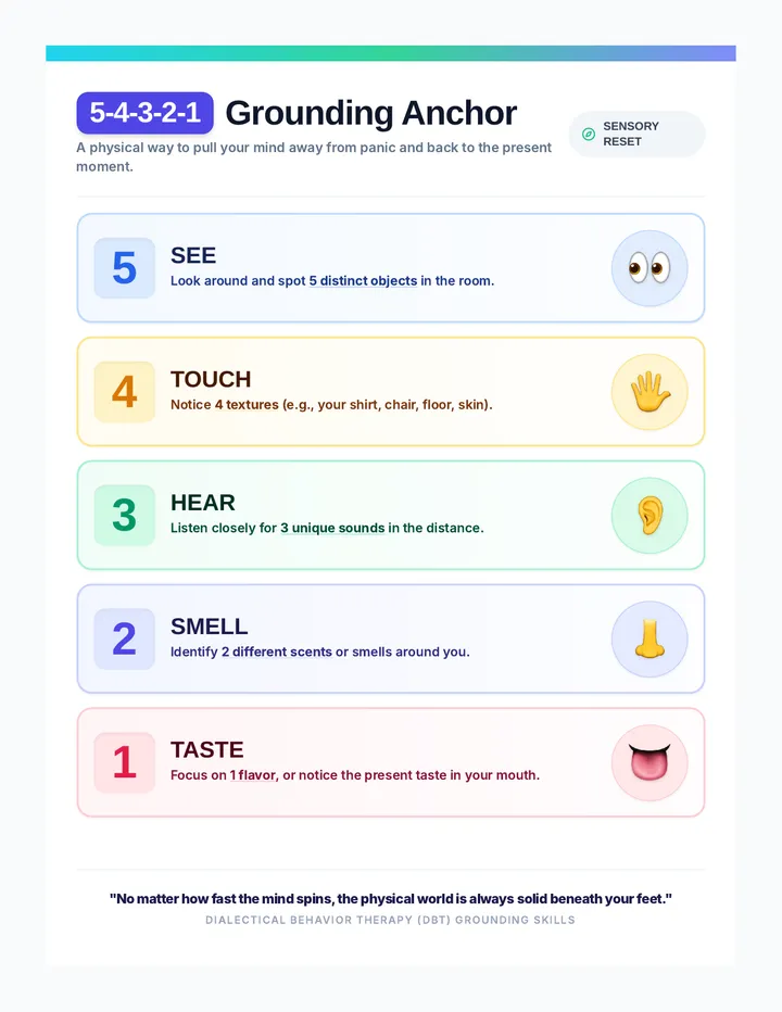 Sensory Grounding Poster