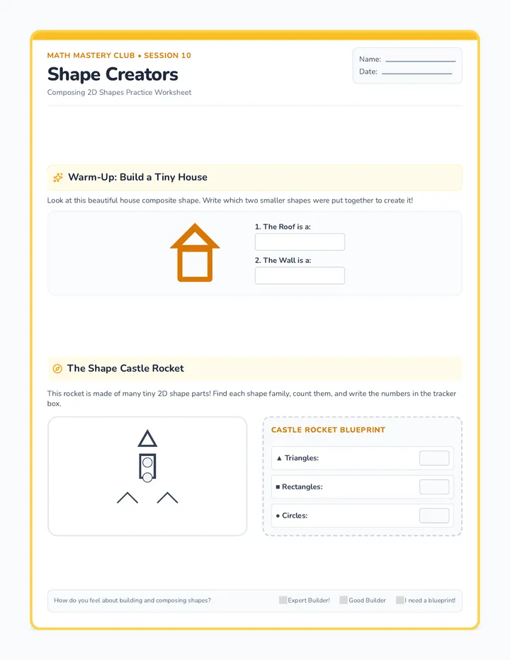 Shape Creators Worksheet